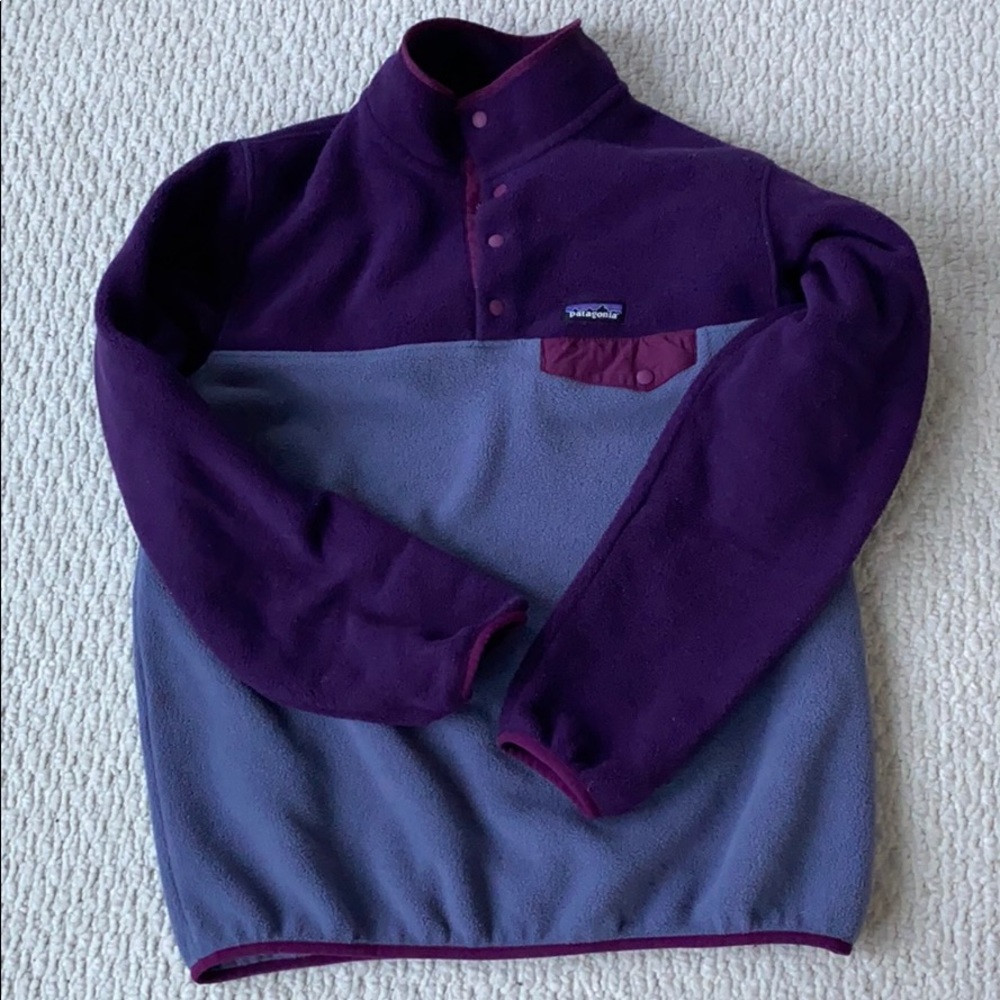 Patagonia synchilla purple pullover